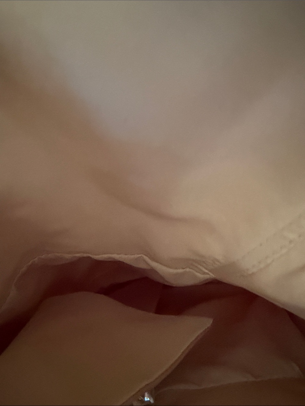 Beautiful Appliqué Floral V-Neck A-Line Wedding Dress in Cream Champaign size 4 - Picture 10 of 10